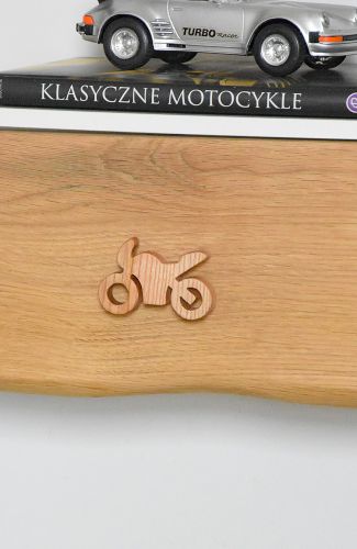 Gałka drewniana jesionowa - motocykl
