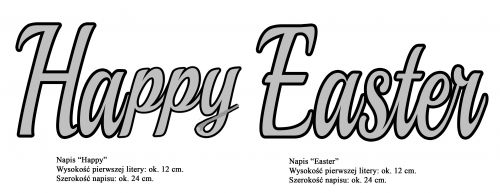 Happy Easter wys. ok. 12 cm