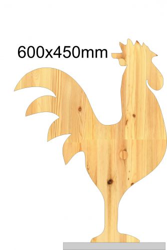 Kogut drewniany sosnowy 60 cm